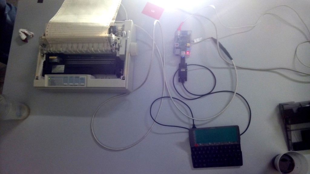 Der Drucker, der Raspberry Pi und der Psion